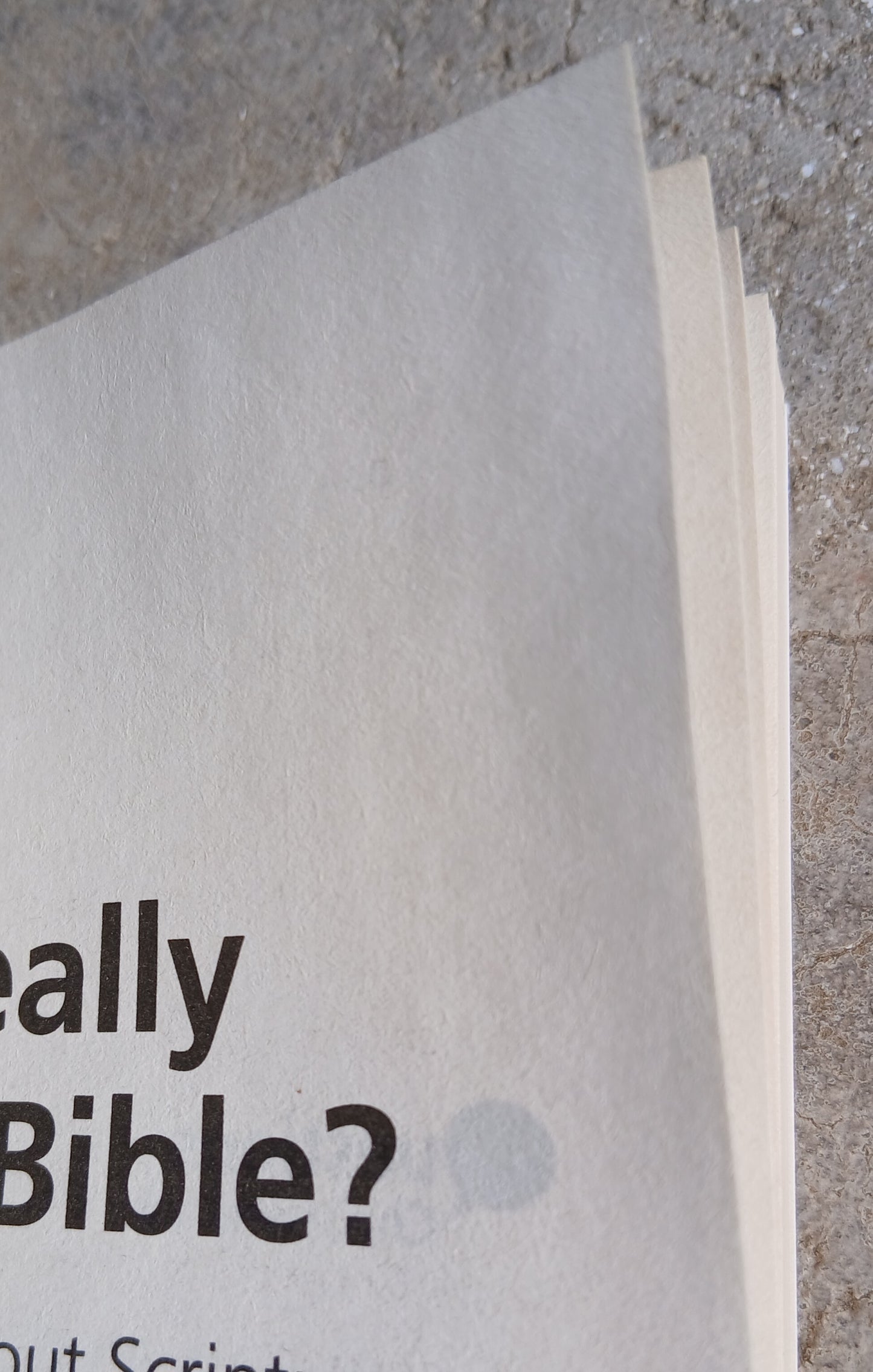 Can I really trust the Bible? (Slight Water Damage)
