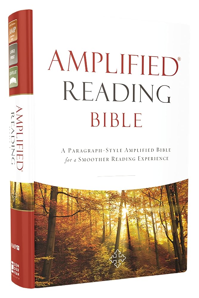 Amplified Reading Bible, Hardcover: A Paragraph-Style Amplified Bible for a Smoother Reading Experience cover image