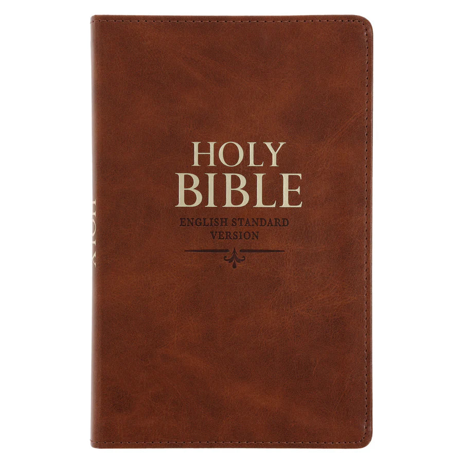 ESV Tan Brown Faux Leather Standard Bible