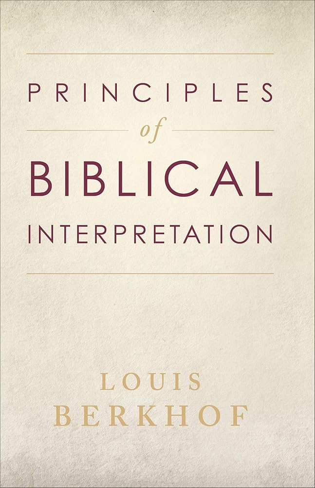 Principles of Biblical Interpretation cover image