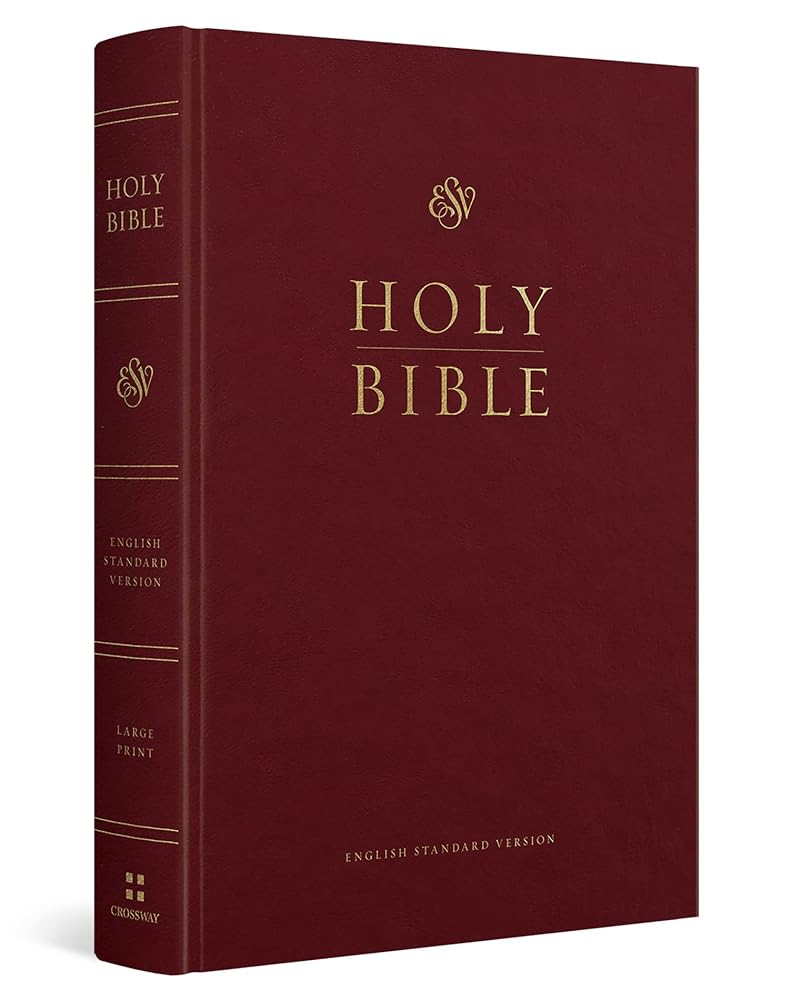 ESV Pew and Worship Bible, Large Print (Burgundy) cover image