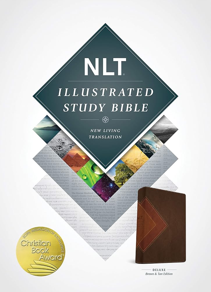 Illustrated Study Bible NLT, TuTone (LeatherLike, Brown/Tan) cover image