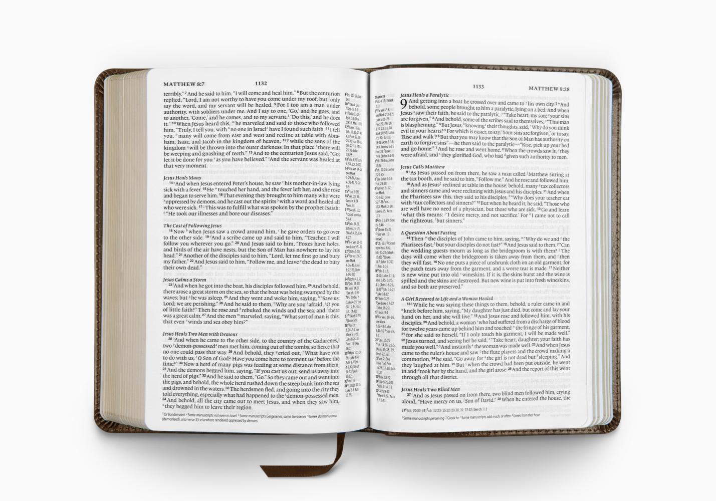 ESV Personal Reference Bible (TruTone, Deep Brown, Royal Crown Design)