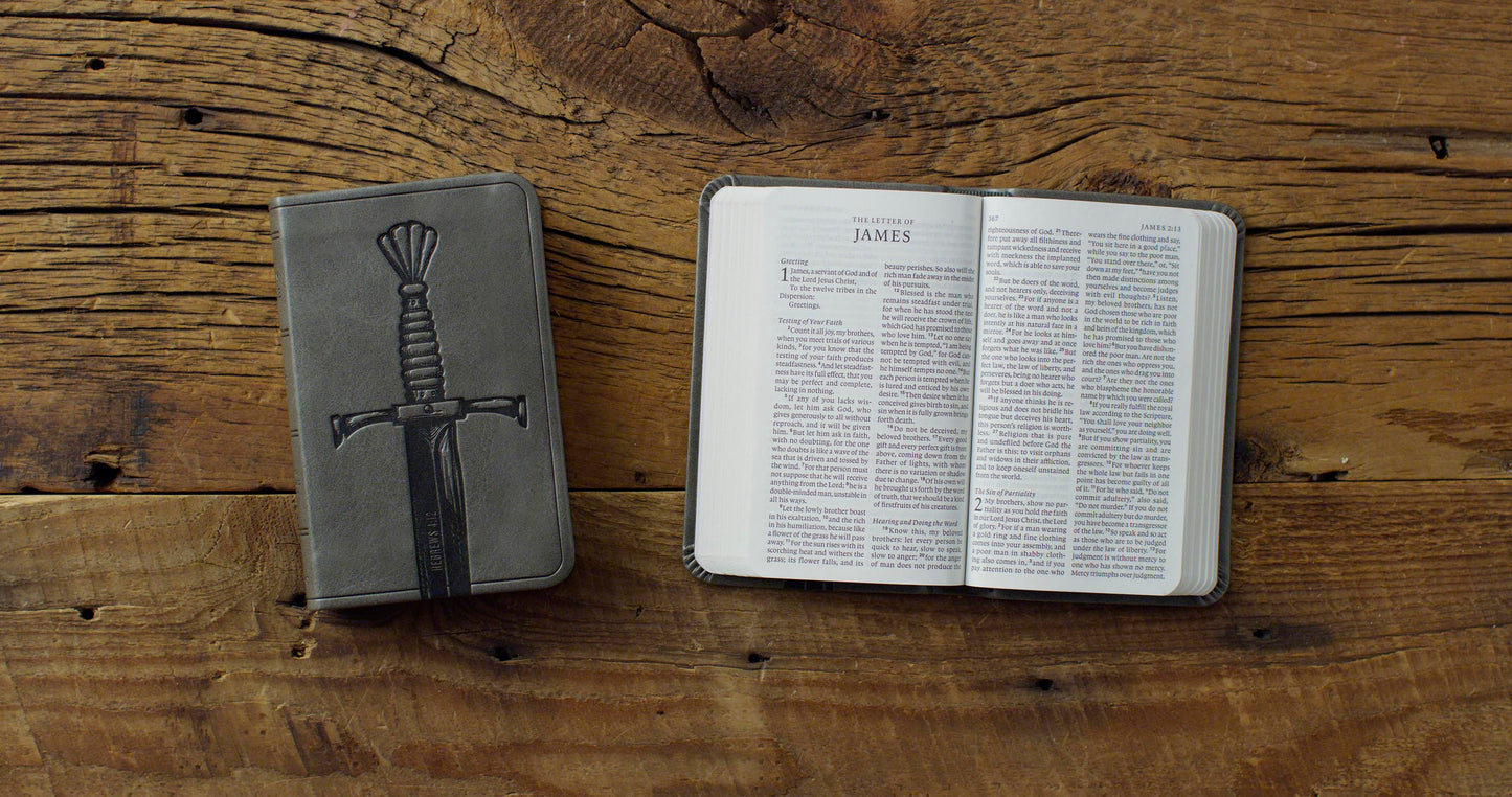 ESV Vest Pocket New Testament with Psalms and Proverbs (TruTone, Silver Sword)