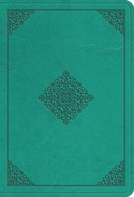 ESV Value Large Print Compact Bible (TruTone, Teal, Ornament Design Size: 8.0)