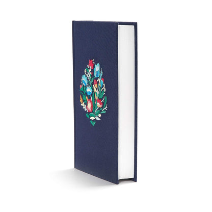 CSB Personal Size Bible, Navy Floral Embroidered Cloth Over Board