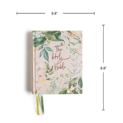 CSB Notetaking Bible, Revive Our Hearts Edition, Floral Cloth Over Board, Black Letter, Wide Margins, Journaling Space, Single-Column, Reading Plan, Prayer Prompts, Easy-to-Read Bible Serif Type