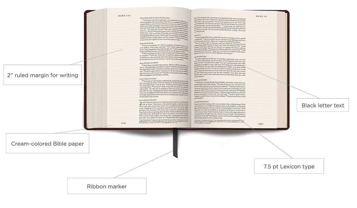 ESV Single Column Journaling Bible (TruTone, Teal, Resplendent Cross Design - Slight Damage)