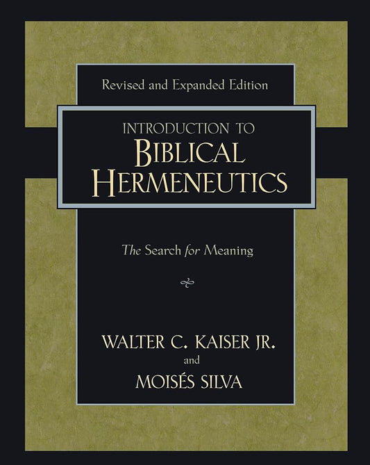 Introduction to Biblical Hermeneutics: The Search for Meaning cover image