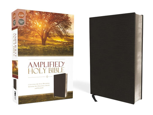 Amplified Holy Bible, Bonded Leather, Black: Captures the Full Meaning Behind the Original Greek and Hebrew cover image