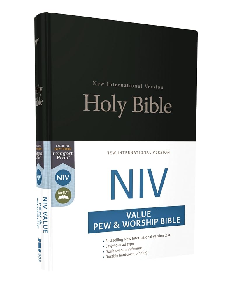 NIV, Value Pew and Worship Bible, Hardcover, Black cover image
