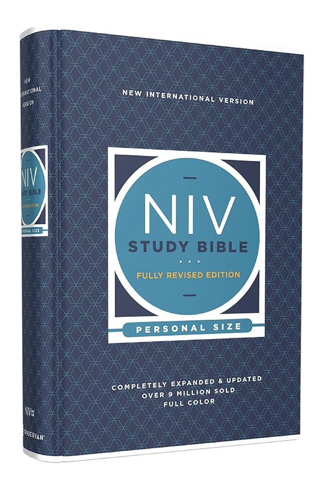NIV Study Bible, Fully Revised Edition (Study Deeply. Believe Wholeheartedly.), Personal Size, Hardcover, Red Letter, Comfort Print cover image