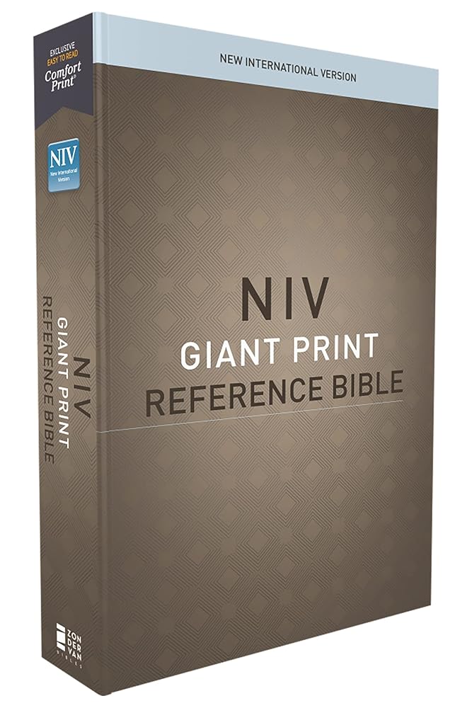 NIV, Reference Bible, Giant Print, Paperback, Red Letter, Comfort Print cover image