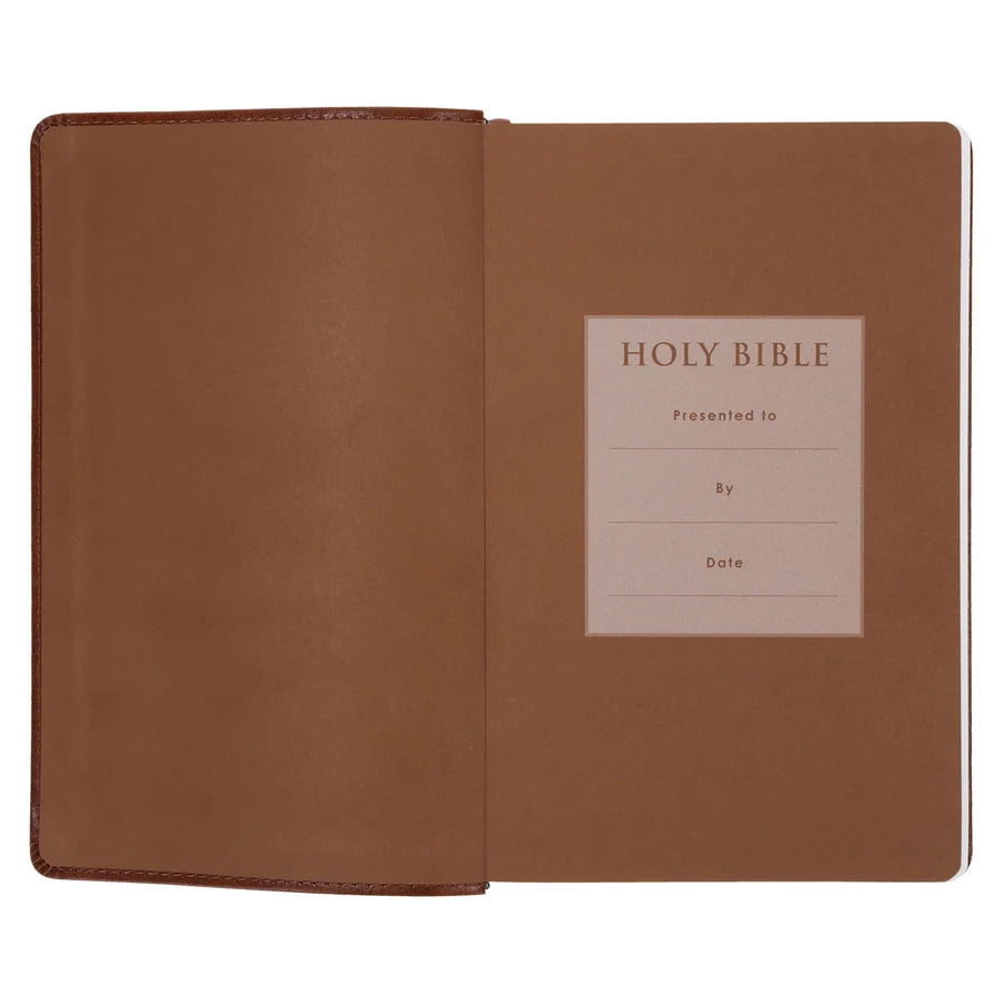 ESV Tan Brown Faux Leather Standard Bible