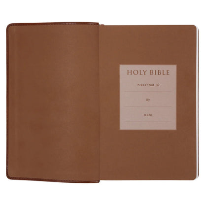 ESV Tan Brown Faux Leather Standard Bible