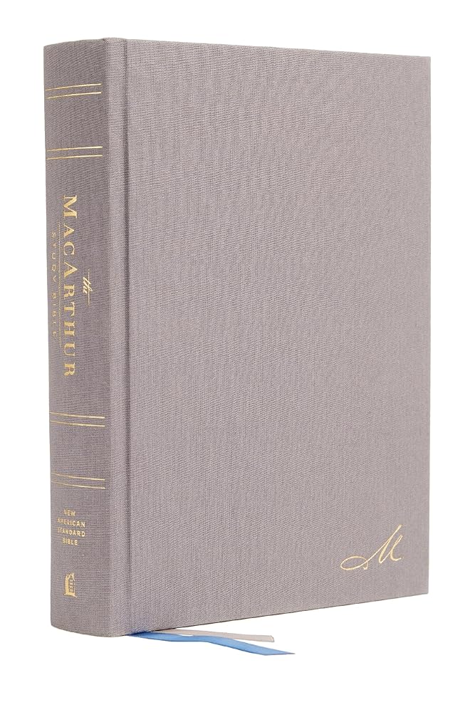 NASB, MacArthur Study Bible, 2nd Edition, Hardcover, Gray, Comfort Print: Unleashing God's Truth One Verse at a Time cover image
