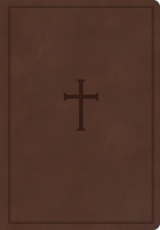 CSB Super Giant Print Reference Bible, Brown LeatherTouch cover image