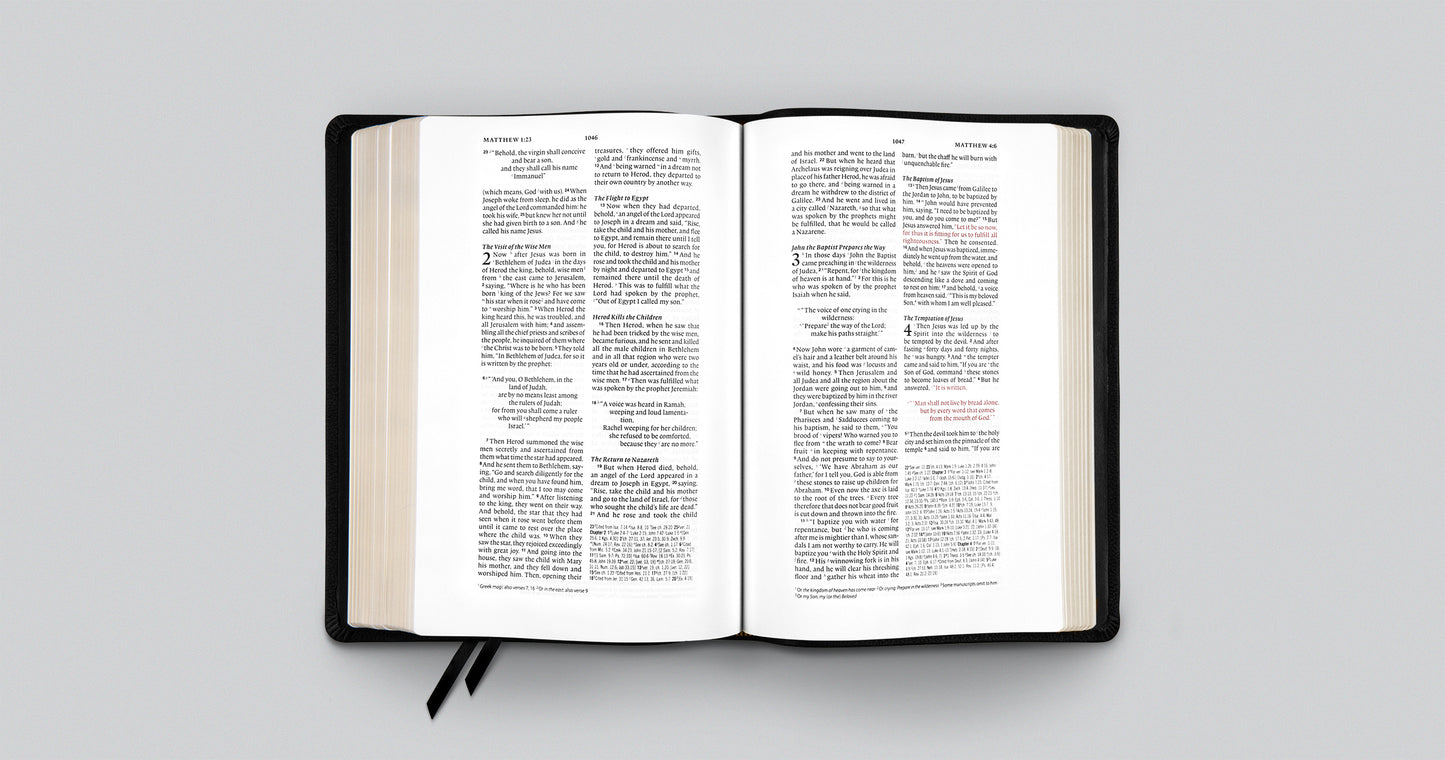 ESV Wide Margin Reference Bible (Black)