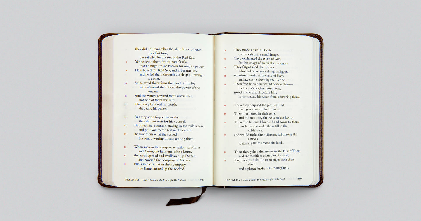 The Psalms, ESV (TruTone over Board, Brown/Walnut, Timeless Design)