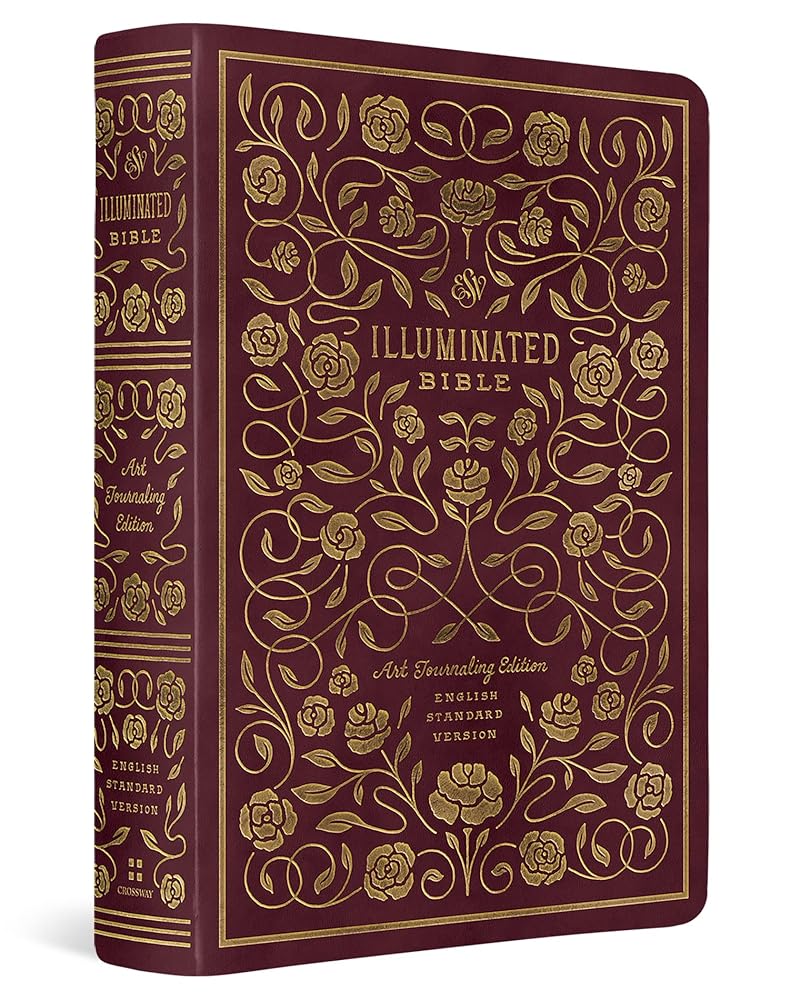 ESV Illuminated Bible, Art Journaling Edition (TruTone, Burgundy) cover image