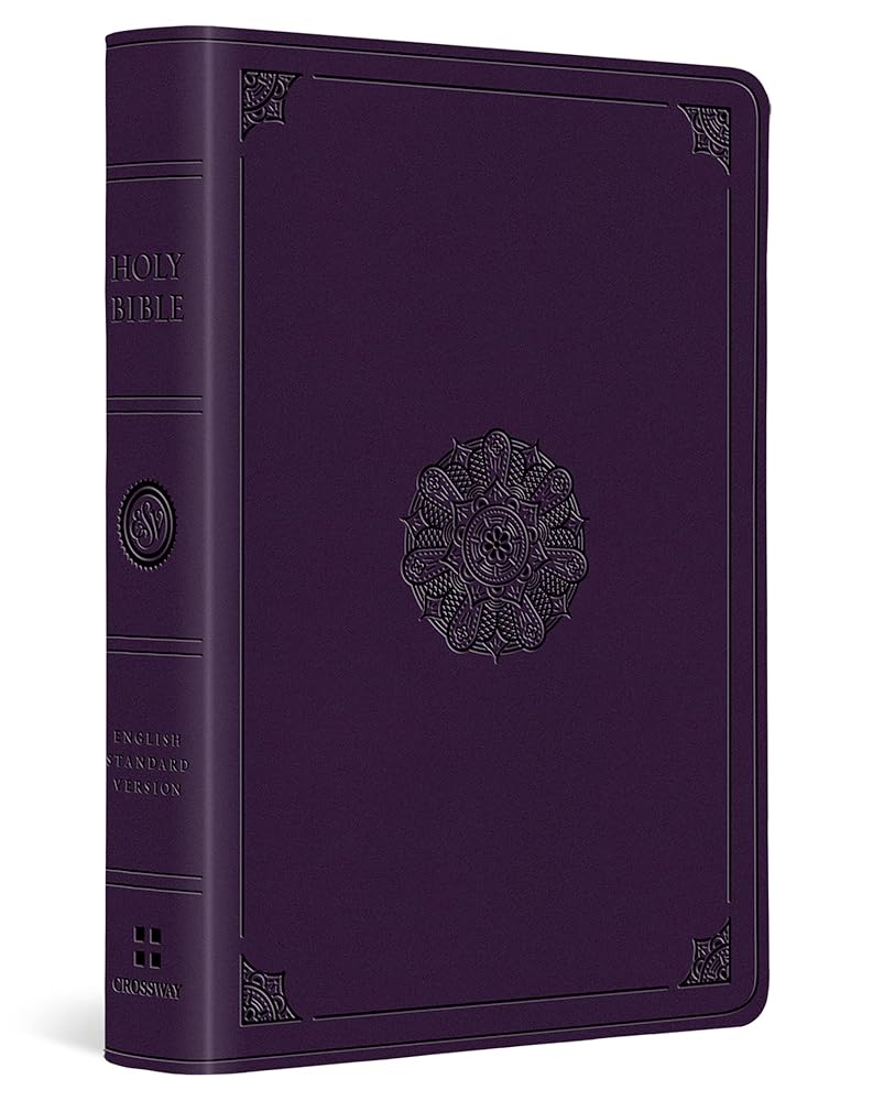 ESV Value Large Print Compact Bible (TruTone, Lavender, Emblem Design) cover image