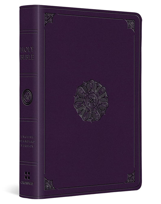 ESV Value Large Print Compact Bible (TruTone, Lavender, Emblem Design) cover image