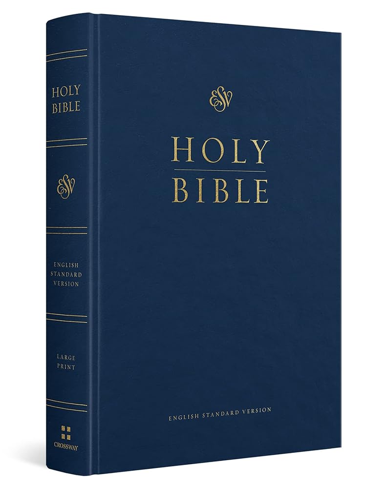 ESV Pew and Worship Bible, Large Print (Blue) cover image