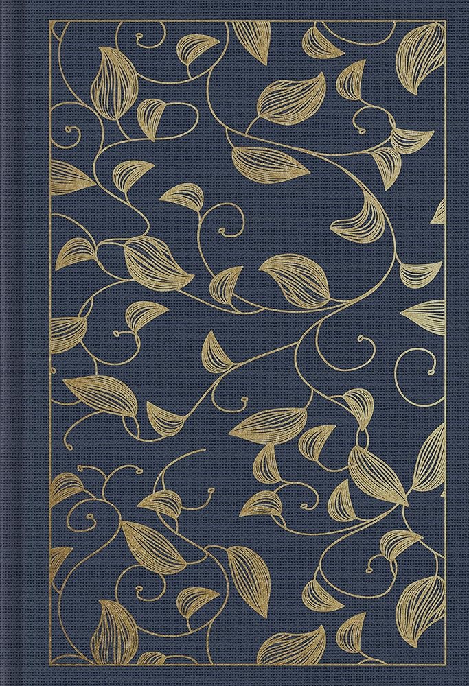 ESV Student Study Bible (Cloth over Board, Navy, Vine Design) cover image