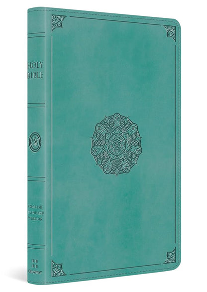 ESV Single Column Thinline Bible (TruTone, Turquoise, Emblem Design) cover image