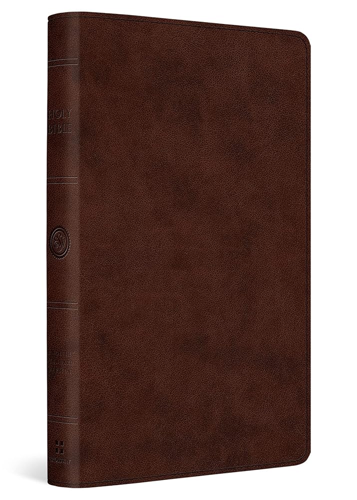 ESV Large Print Thinline Reference Bible (TruTone, Brown) cover image