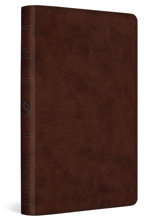 ESV Large Print Thinline Reference Bible (TruTone, Brown) cover image