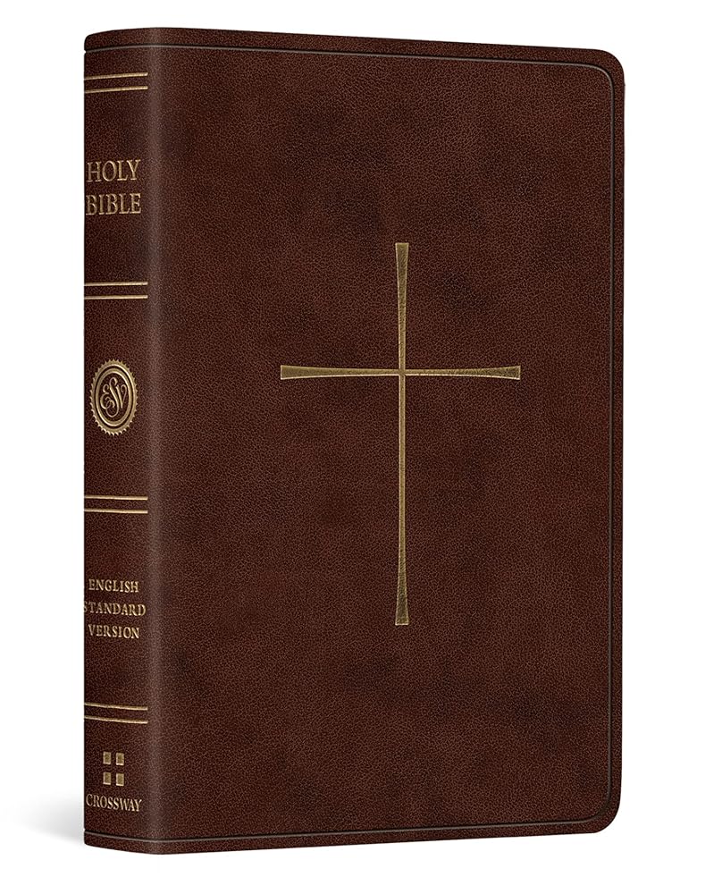 ESV Vest Pocket New Testament with Psalms and Proverbs (TruTone, Dark Brown, Cross Design) cover image