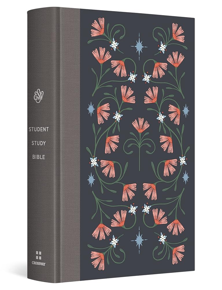 ESV Student Study Bible (Hardcover, Flowers Design) cover image