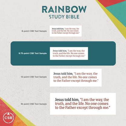 CSB Rainbow Study Bible, Hardcover