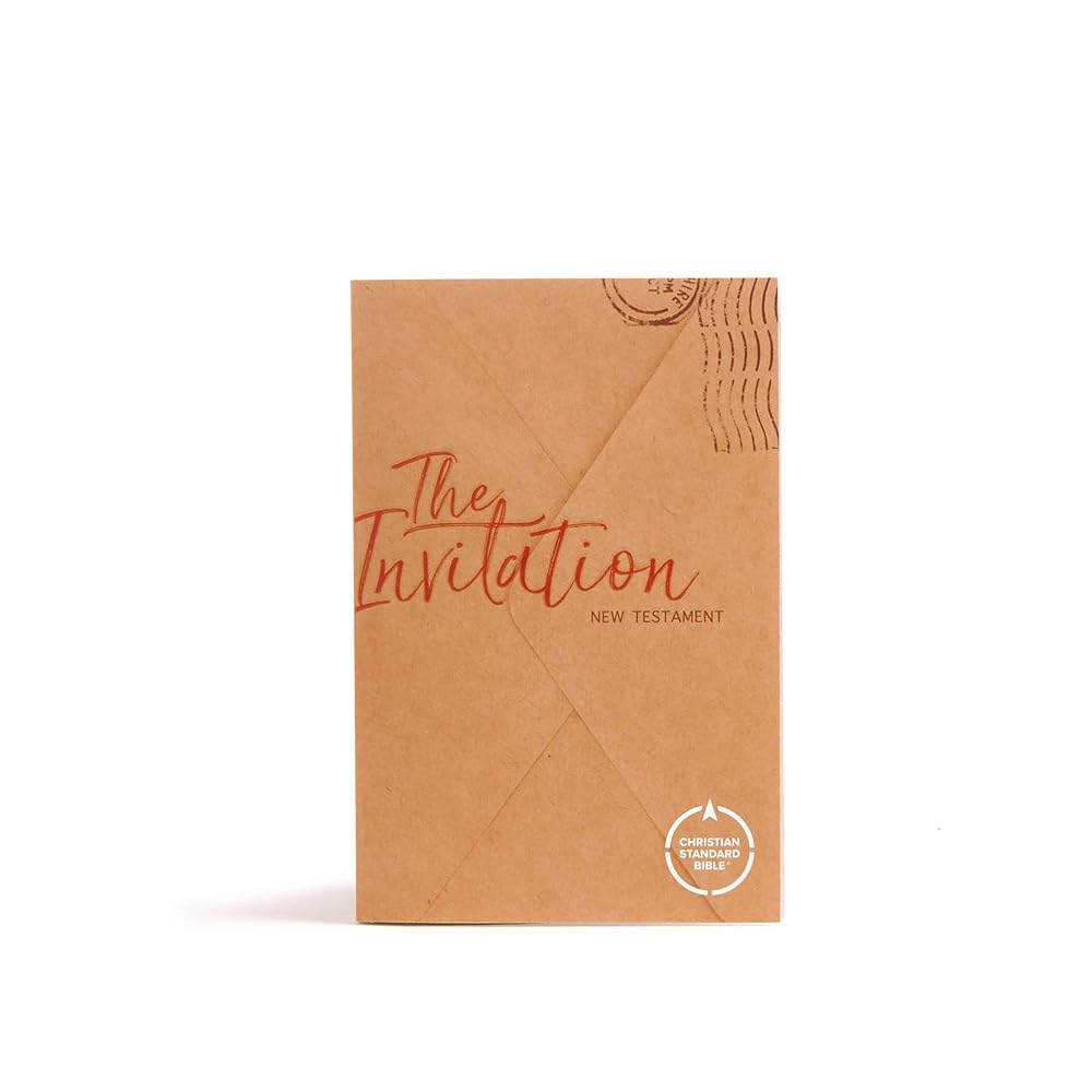 CSB The Invitation New Testament, Black Letter, Gospel Presentation, Evangelism, Outreach, New Believer, Economy, Easy-to-Read Bible Serif Type cover image