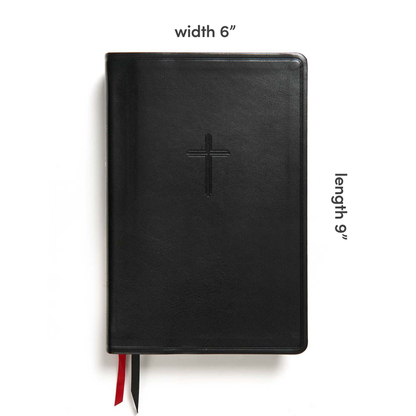 CSB Everyday Study Bible, Black LeatherTouch, Black Letter, Study Notes, Illustrations, Aricles, Easy-to-Carry, Easy-to-Read Bible Serif Type
