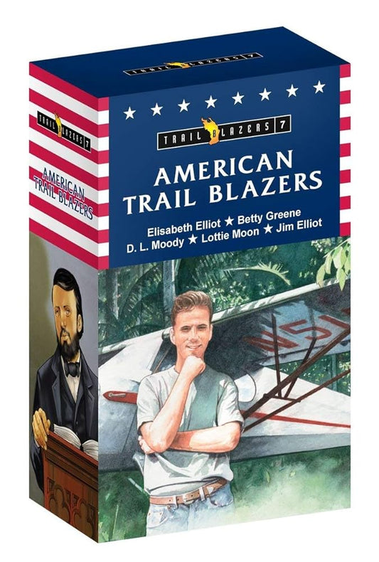 Trail Blazer Americans Box Set 7: Jim Elliot, Elisabeth Elliot, Betty Greene, D. L. Moody, and Lottie Moon cover image