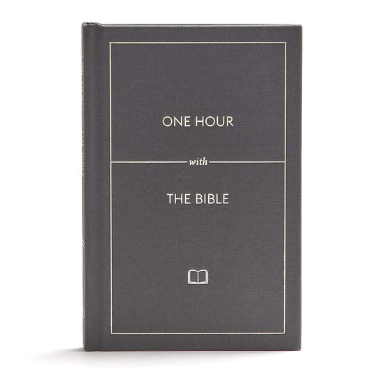 One Hour with the Bible, Black Letter, Presentation Page, Bible Overview, Outreach, Evangelism, Concise Format, Easy-to-Read Bible Serif Type cover image