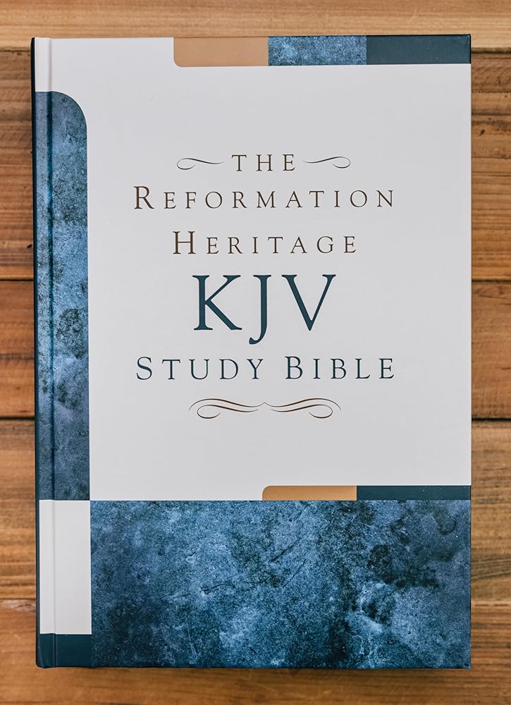 Reformation Heritage (RHB) KJV Study & Devotional Bible: King James Version with Comprehensive Study Notes and Devotions for Every Chapter | Edited by Joel R. Beeke, Michael Barrett, and Gerald Bilkes cover image