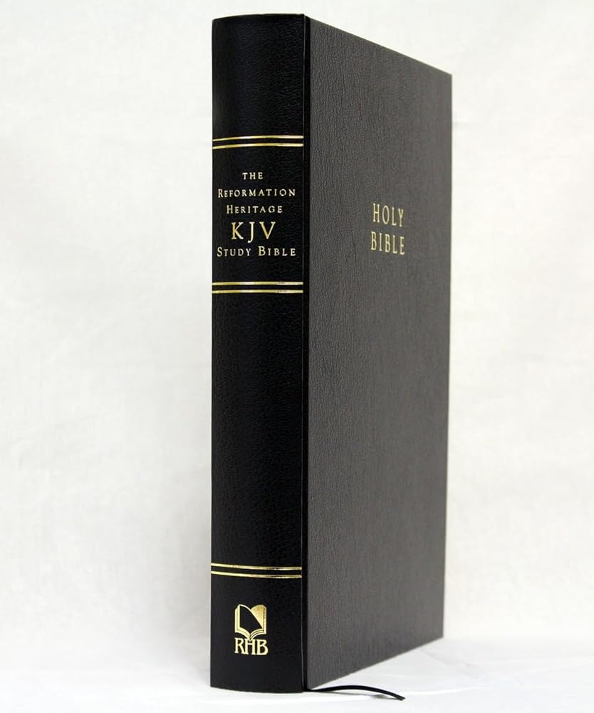 The Reformation Heritage KJV Study Bible, Black Large Print Hardcover cover image