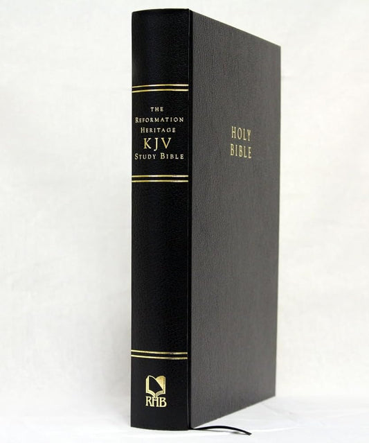 The Reformation Heritage KJV Study Bible, Black Large Print Hardcover cover image