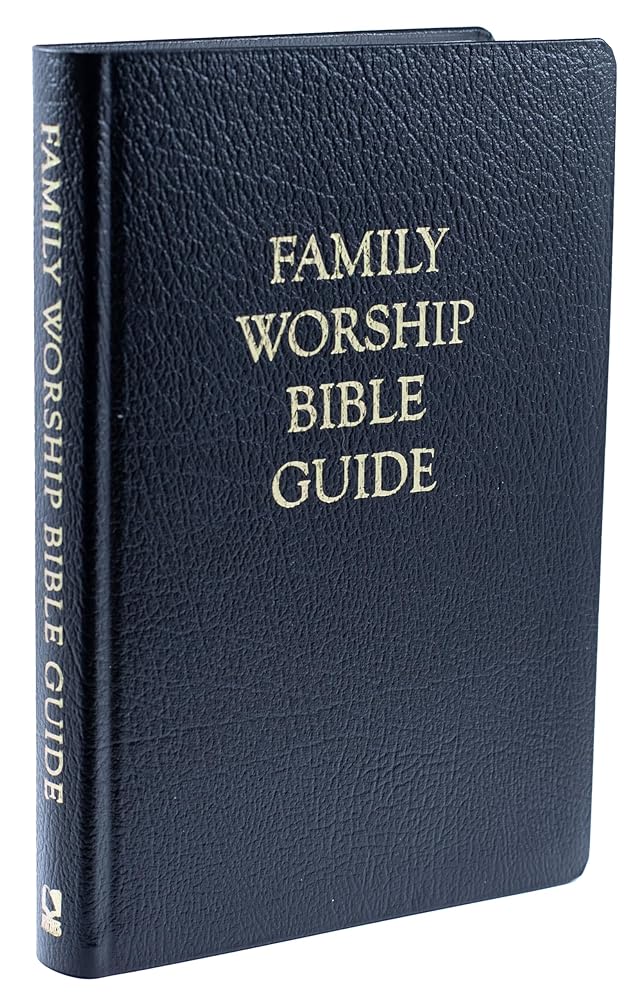 Family Worship Bible Guide – Premium Bonded Leather Edition | 1,200+ Chapter Insights for Daily Devotions | Edited by Joel R. Beeke cover image
