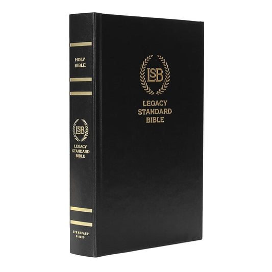 Legacy Standard Bible, Single Column Text Only - Black Hardcover (LSB) cover image