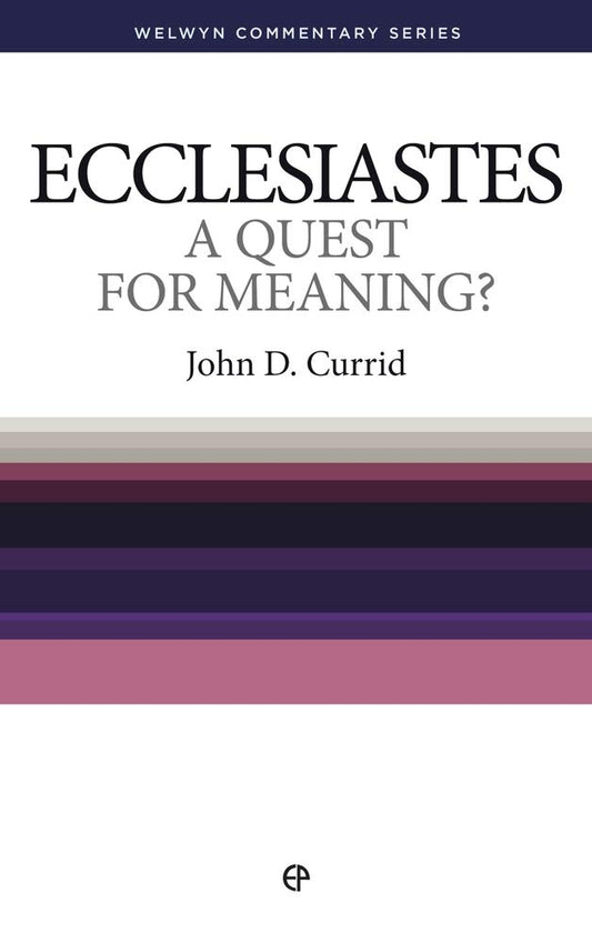 Ecclesiastes: A Quest for Meaning? (Welwyn Commentary Series) cover image