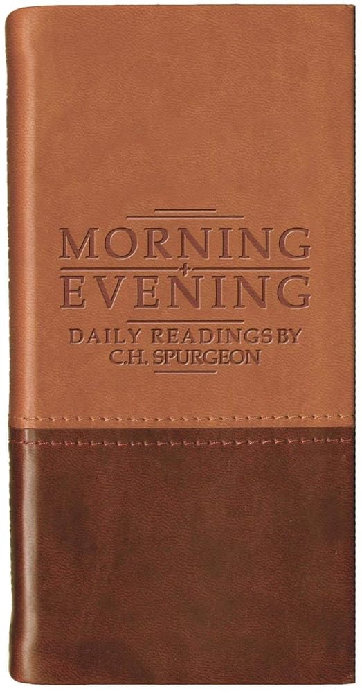 Morning And Evening – Matt Tan/Burgundy (Daily Readings) cover image