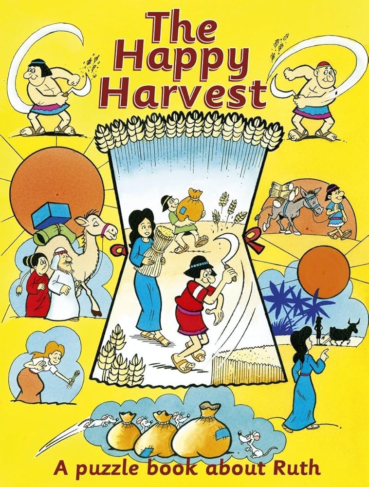 The Happy Harvest: A puzzle book about Ruth cover image