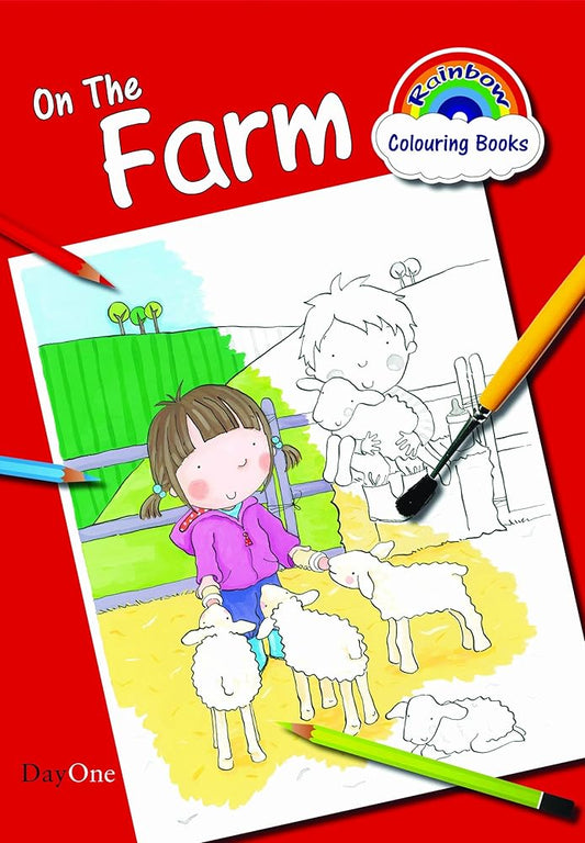 On the Farm (Rainbow Colouring Books) cover image