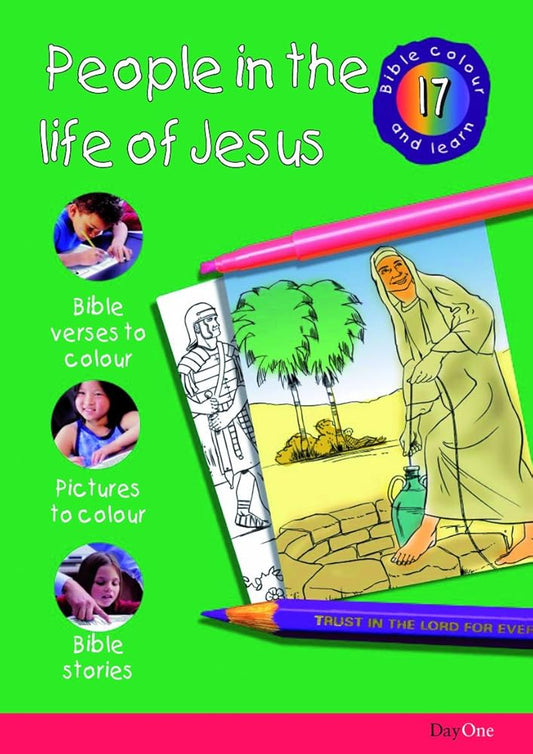 Bible Colour and learn: 17 People in the life of Jesus cover image