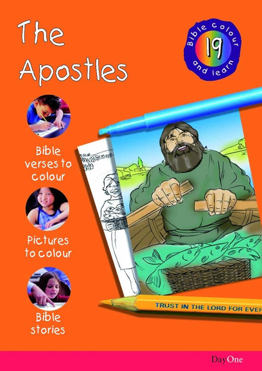 Bible Colour and learn: 19 The apostles cover image