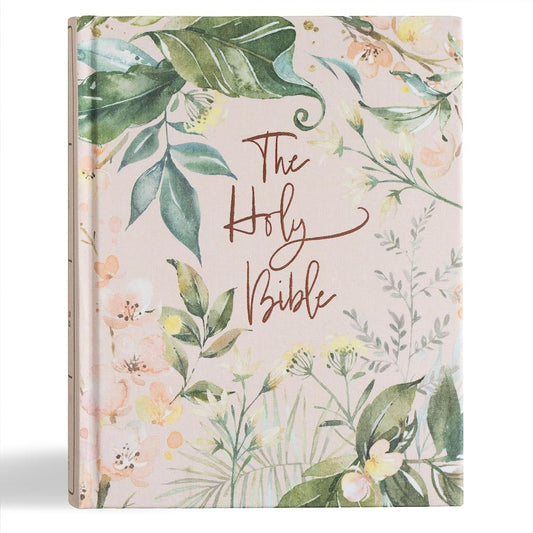 CSB Notetaking Bible, Revive Our Hearts Edition, Floral Cloth Over Board, Black Letter, Wide Margins, Journaling Space, Single-Column, Reading Plan, Prayer Prompts, Easy-to-Read Bible Serif Type cover image